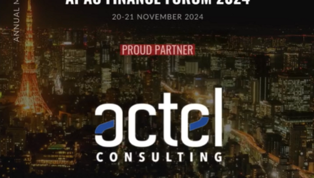 Actel Consulting to deliver keynote speech "Assessing the Cost: AI infrastructure in the Anthropocene" at the Tech Capital APAC Finance Forum 2024