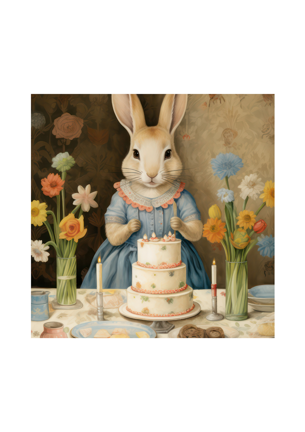 PEPIN & COCO 'Rabbit's Birthday' Scarf LaPerouge