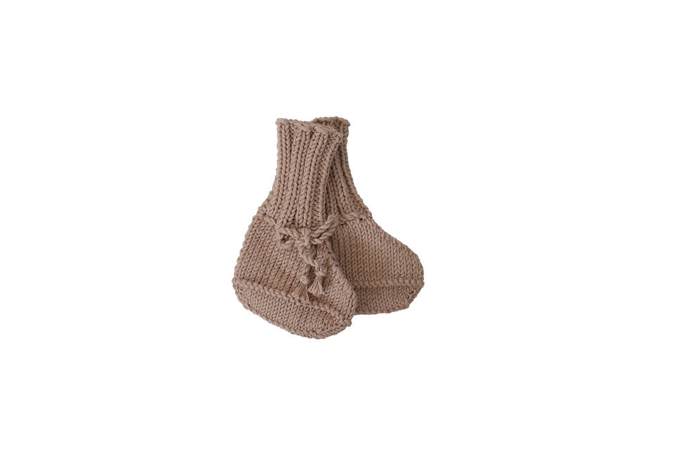 Thumbnail: Knitted Boots - Beige