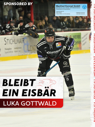 Verlässlicher Defender - Luka Gottwald bleibt ein Eisbär