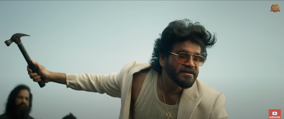 Nagarjuna in white suit in Coolie