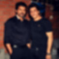 Vijay and Shahrukh Khan in a black tshirt