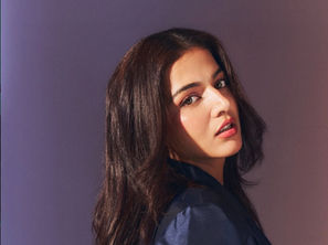 Wamiqa Gabbi posing in a blue dress