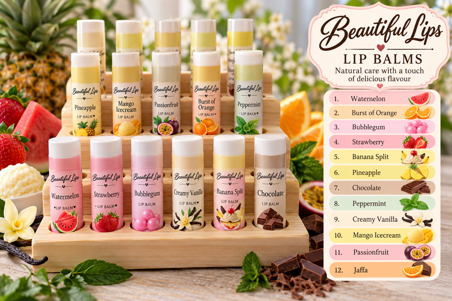 Beautiful Moisturising Lip Balms 4.5g