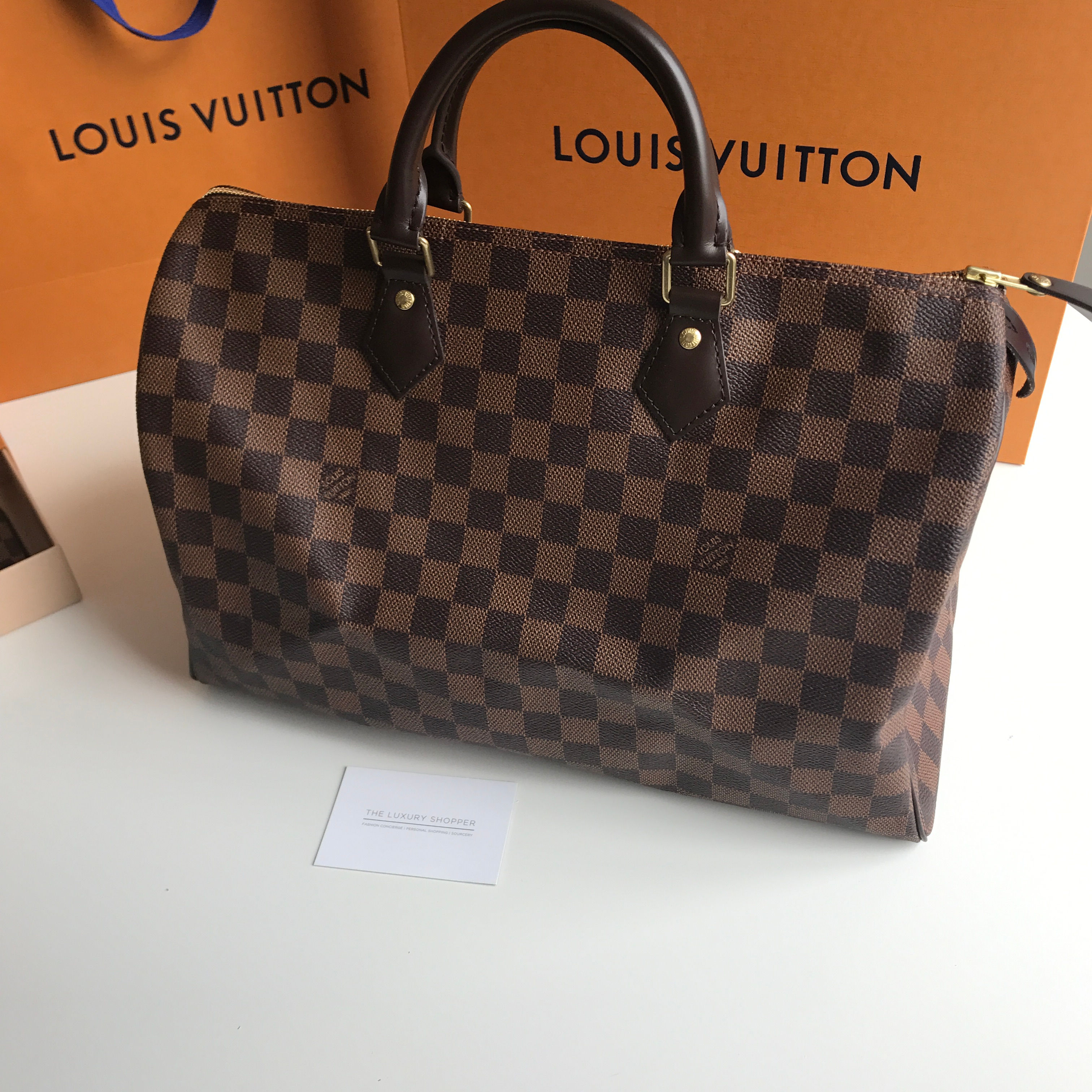 Louis Vuitton Speedy 35 Damier Ebene Canvas