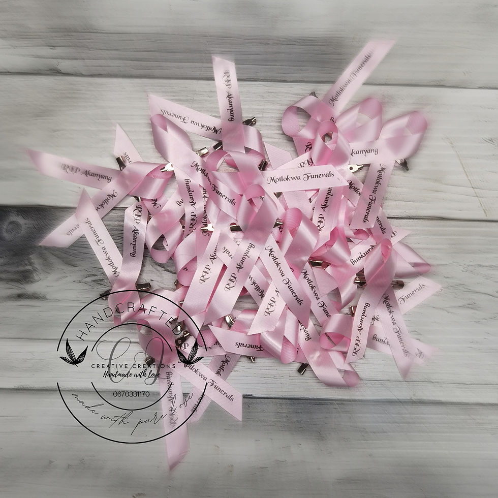 Thumbnail: Personalized Printed Ribbon - Plain color art