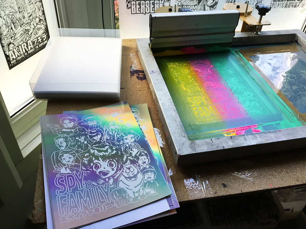 Thumbnail: screen print westost cartoon lovers