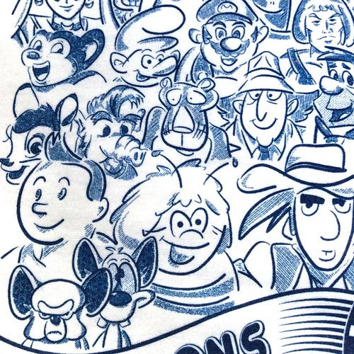 Thumbnail: Our favourite Cartoons and Manga Tee