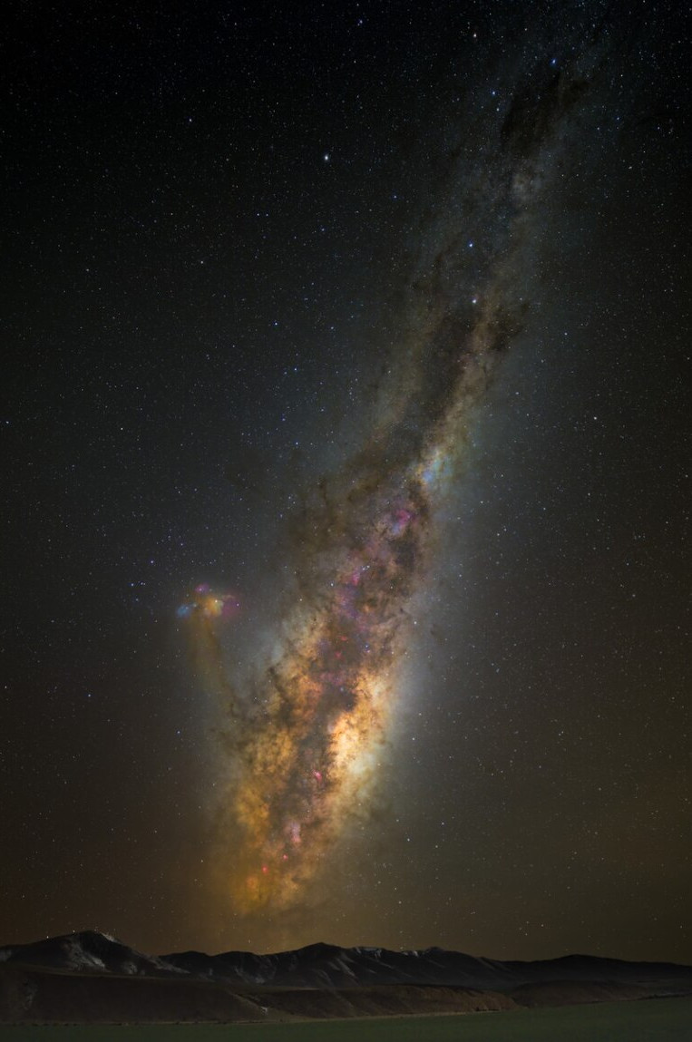 나세비 인근 리틀 카이번의 밤하늘에 펼쳐진 은하수. 사진: Joe Nidd / Naseby Dark Sky, CC BY 4.0