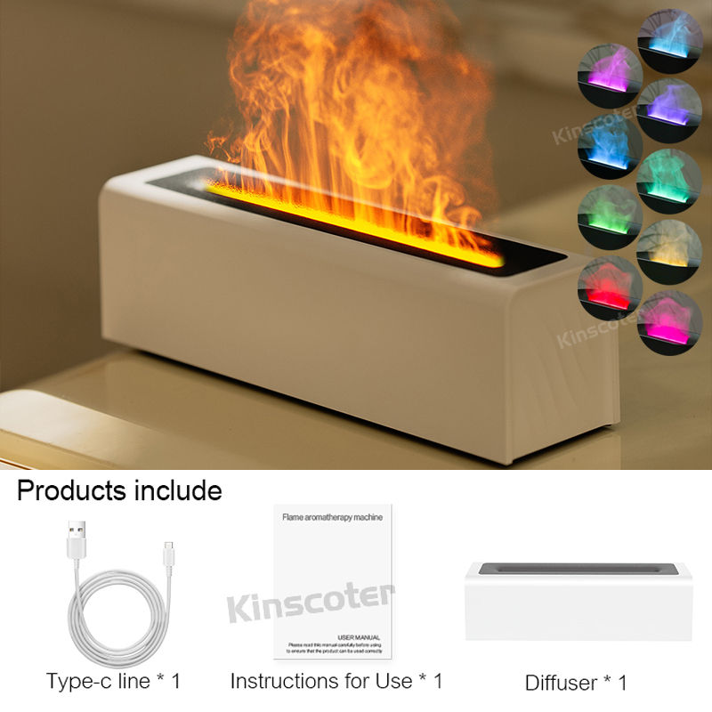 Thumbnail: Essential Oil Aroma Diffuser | Flame Effect Ultrasonic Cool Mist Humidifier