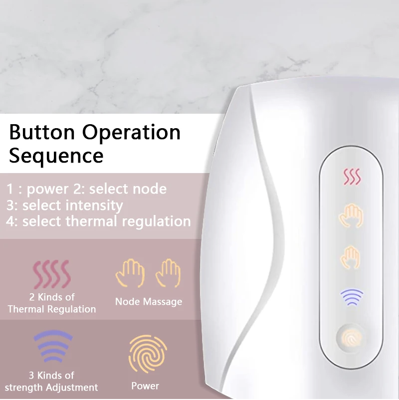 Thumbnail: Electric Hand Massager with Air Compression and Heat | Cordless Palm & Finger