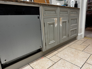 Previously painted or Wooden kitchens preparation is key to a smooth even finish