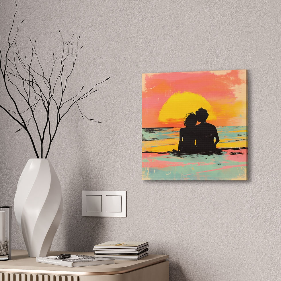 Thumbnail: Sunset Silhouettes Canvas