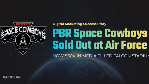 PBR Space Cowboys event sold out at Air Force Falcon Stadium with $60K in media budget