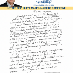 LA LETTRE DE PHILIPPE MARINI : POURQUOI L’ALLIANCE 