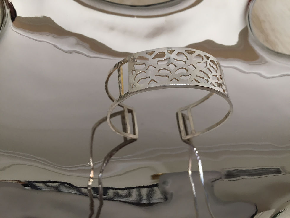 Miniatura: Brazalete artesanal de plata - Joyas de Aragón