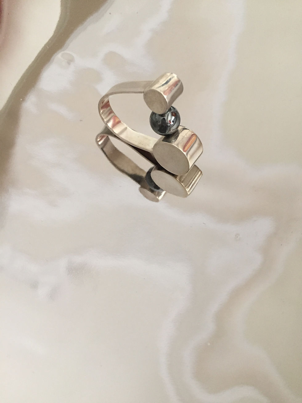 Miniatura: Anillo artesanal de plata - Joyas de Aragón