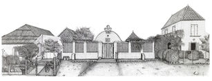 Pen art drawing Landhuis Groot Sint Joris