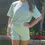 Thumbnail: Mint Green T-Shirt & Shorts Set