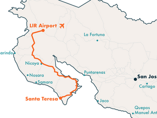 How to get to LIR Airport or Liberia from Santa Teresa, Costa Rica?