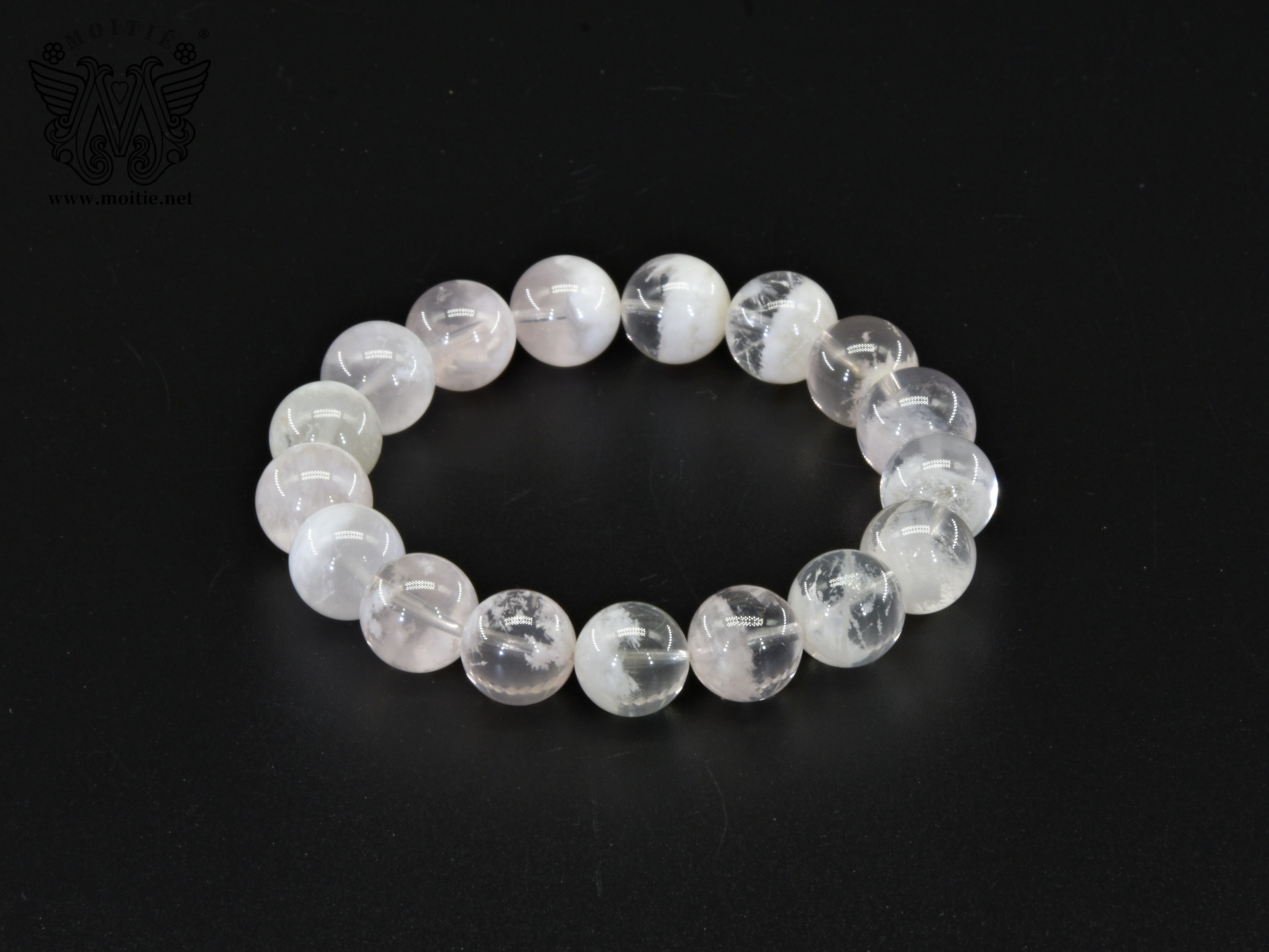 粉幽靈圓珠手串