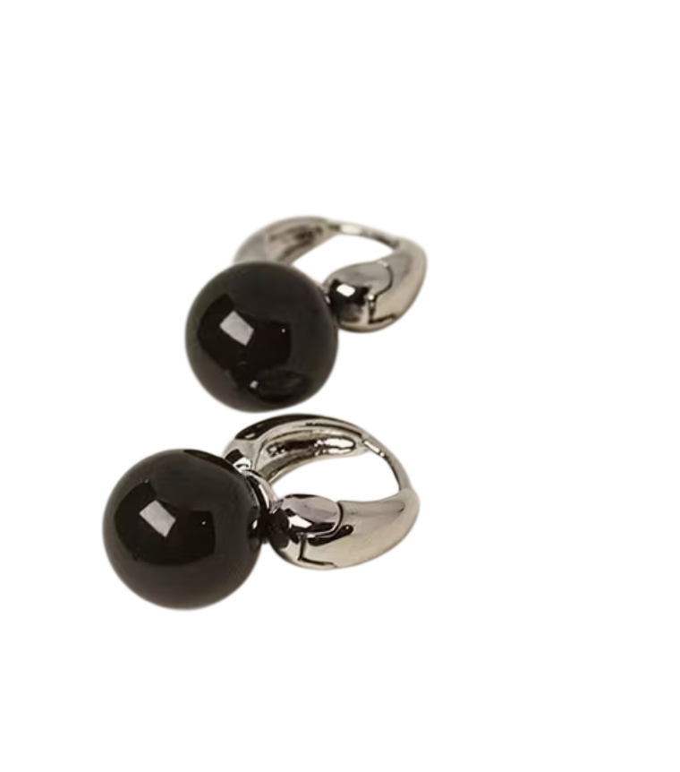 Boucles d’oreilles Onyx