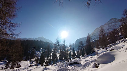 L'incantata natura invernale al cospetto del Colbricon