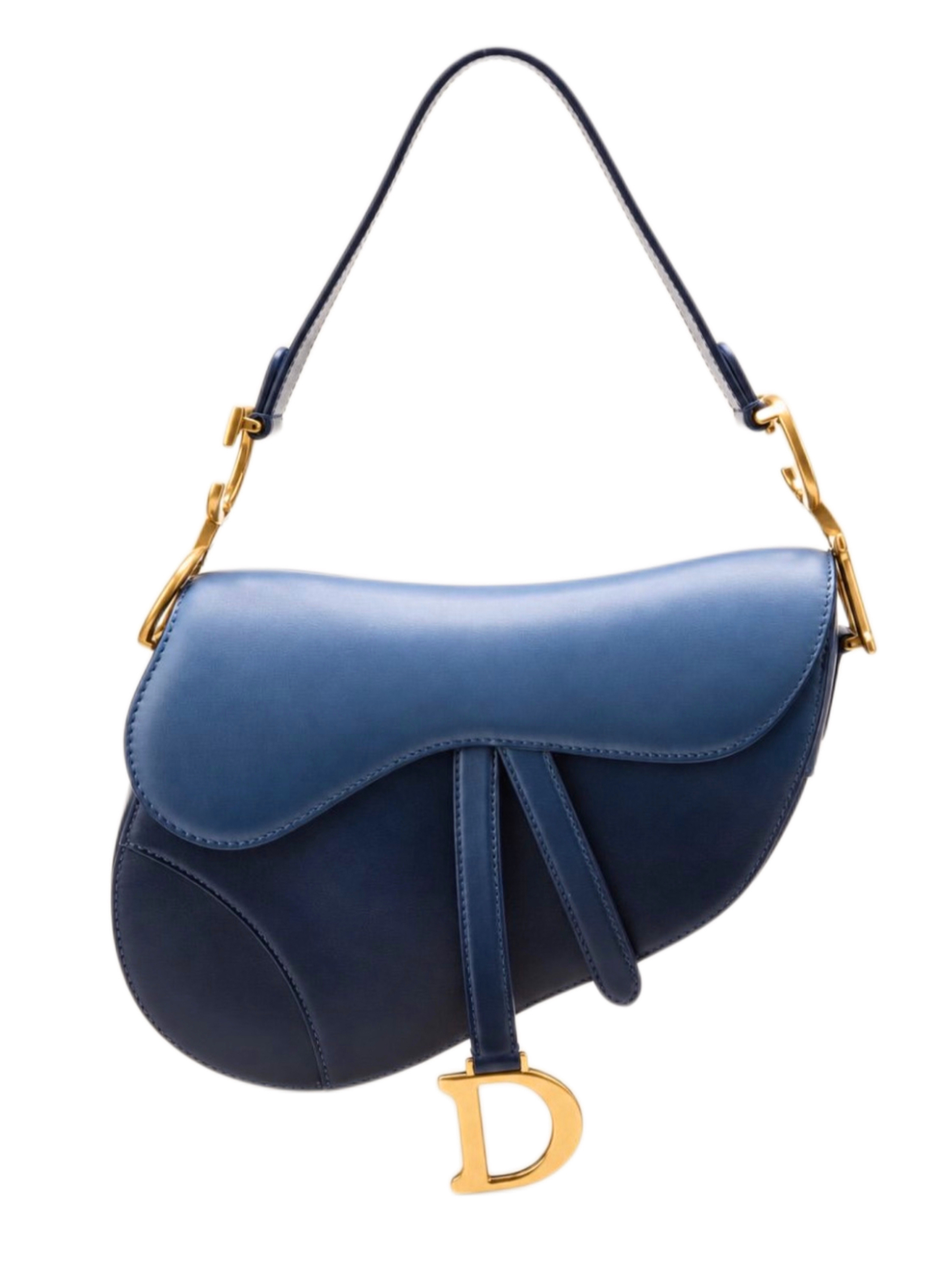 Christian Dior Medium Blue Gradient Saddle Bag — view 1