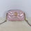 Thumbnail: Gucci Limited Edition Pink Iridescent Nappa Chevron Matelasse Small Marmont