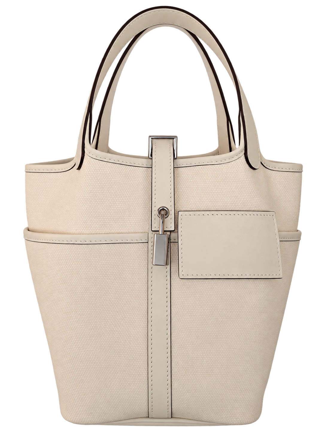 Hermès Picotin Cargo 18 in Nata Toile Goéland Canvas and Swift Leather