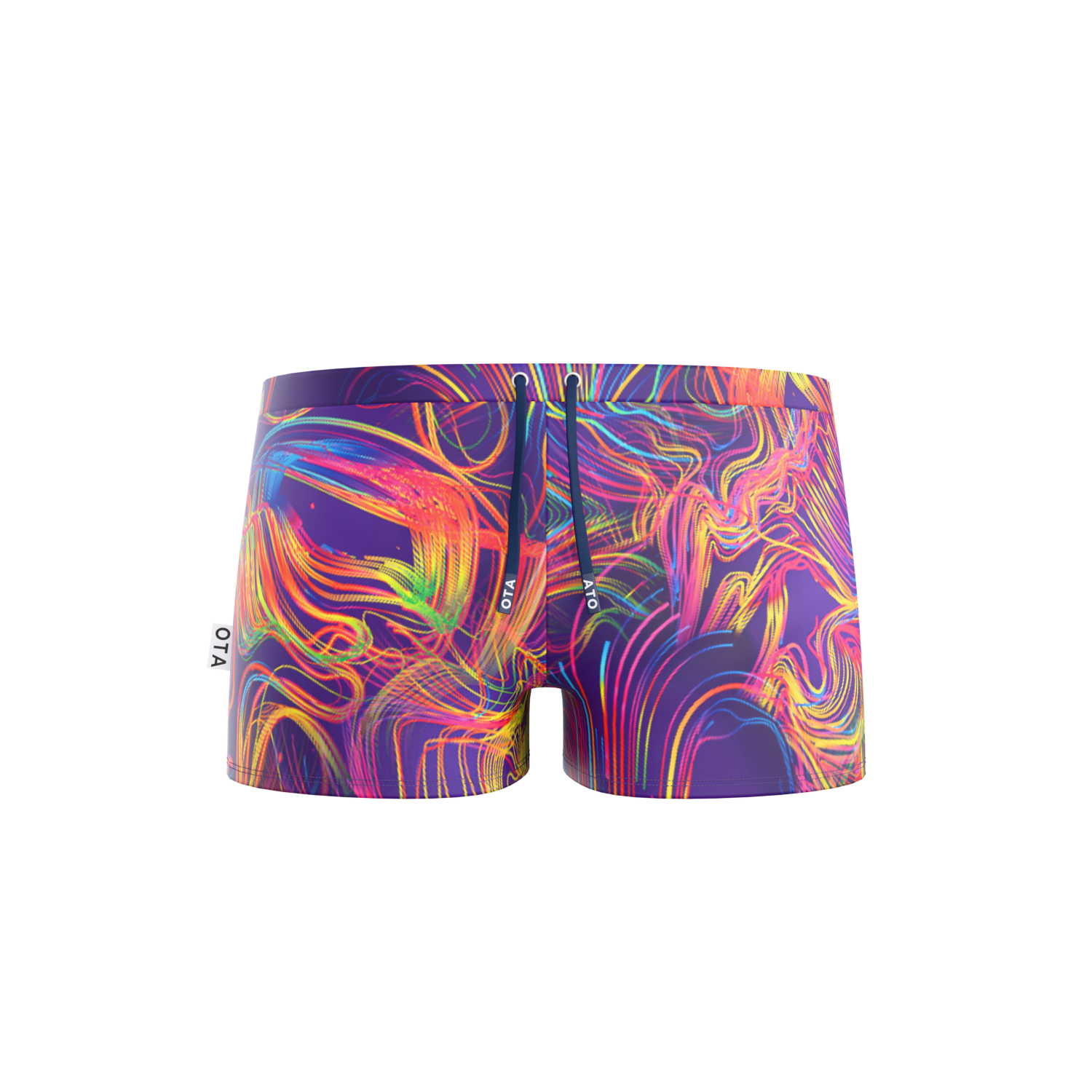 Ladies Swim Shorts - Glow Lines — product image 1