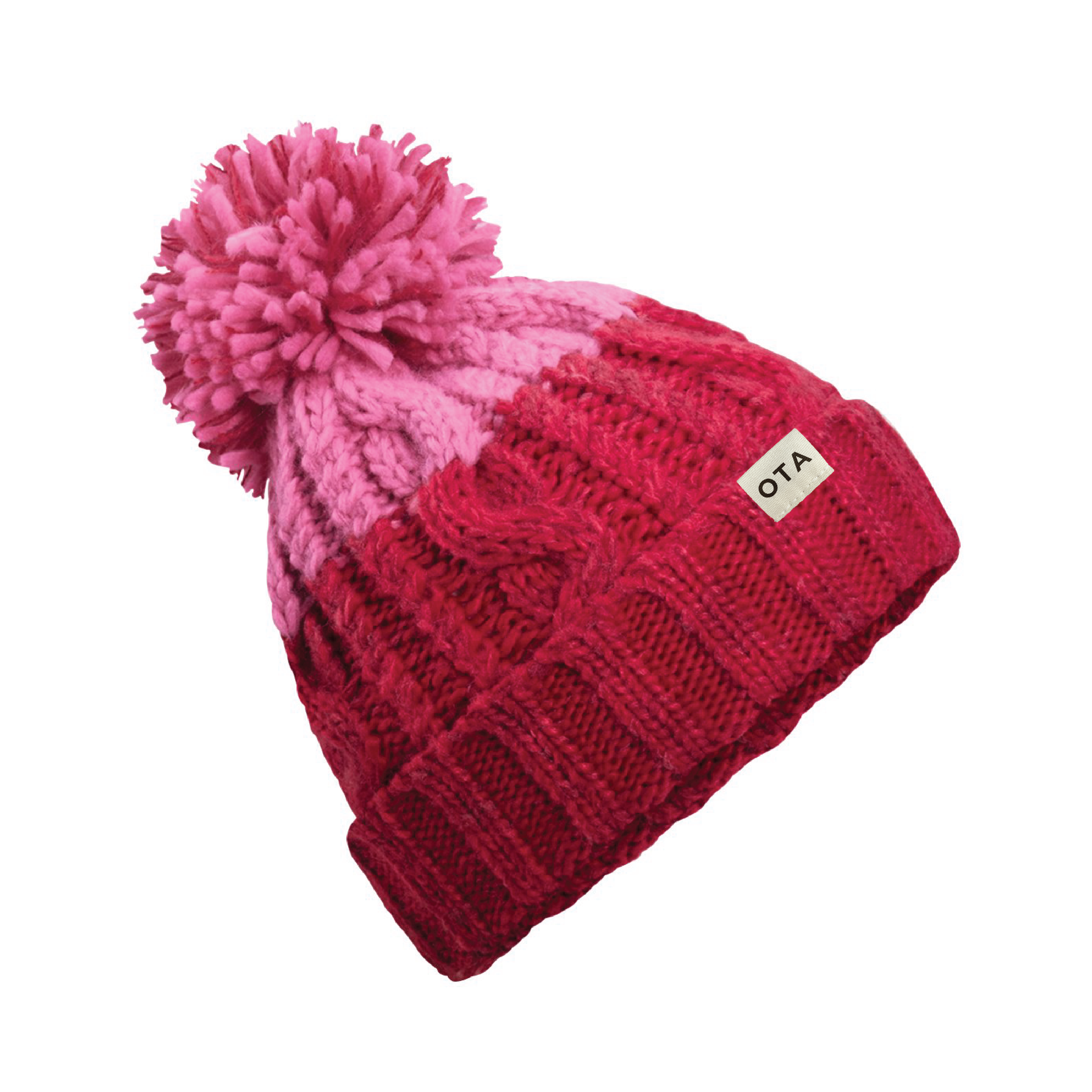 OTA Bobble Hat - Classic Red / True Pink — product image 1