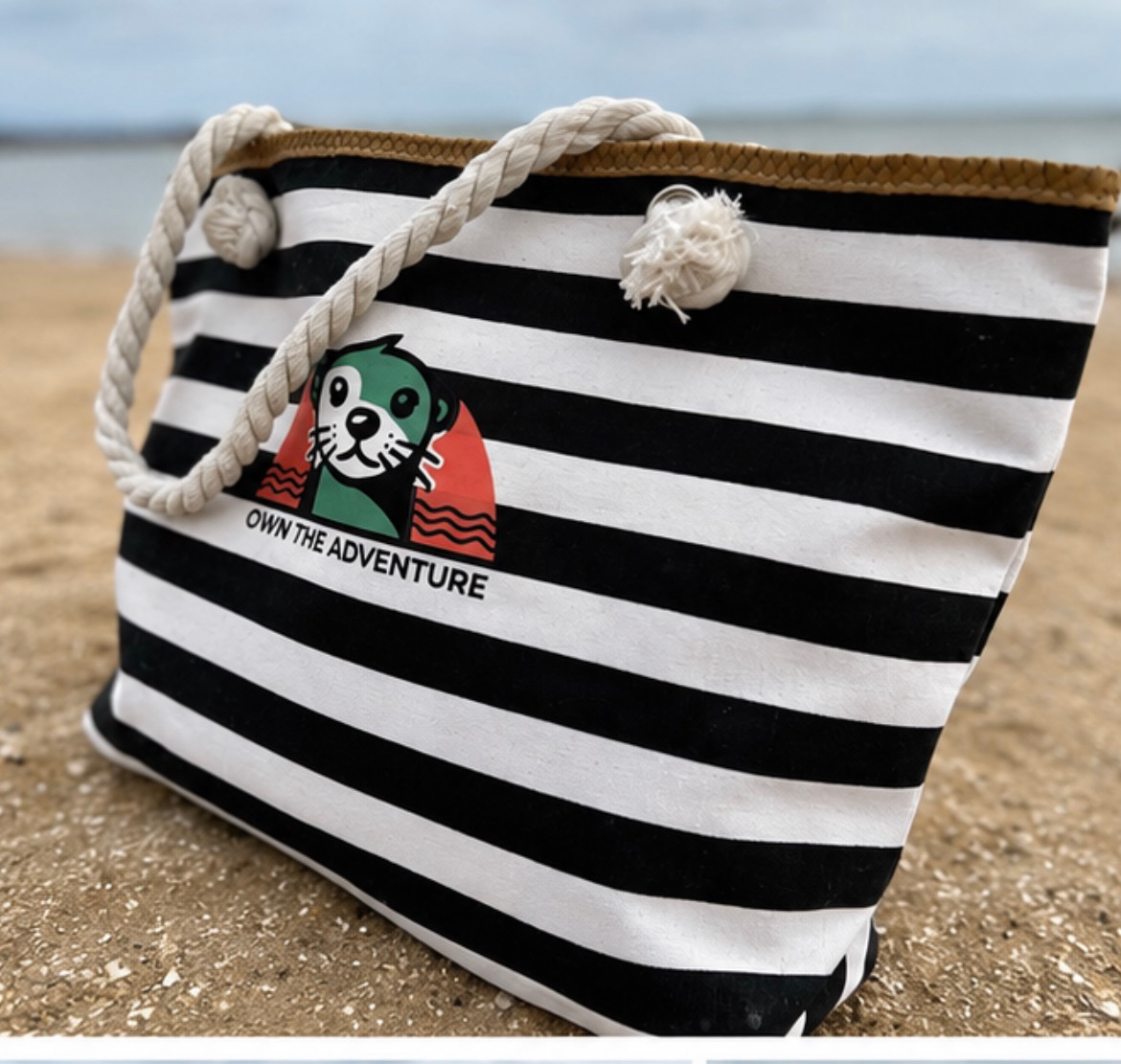 Own The Adventure Beach Tote Bag - Black — product image 1