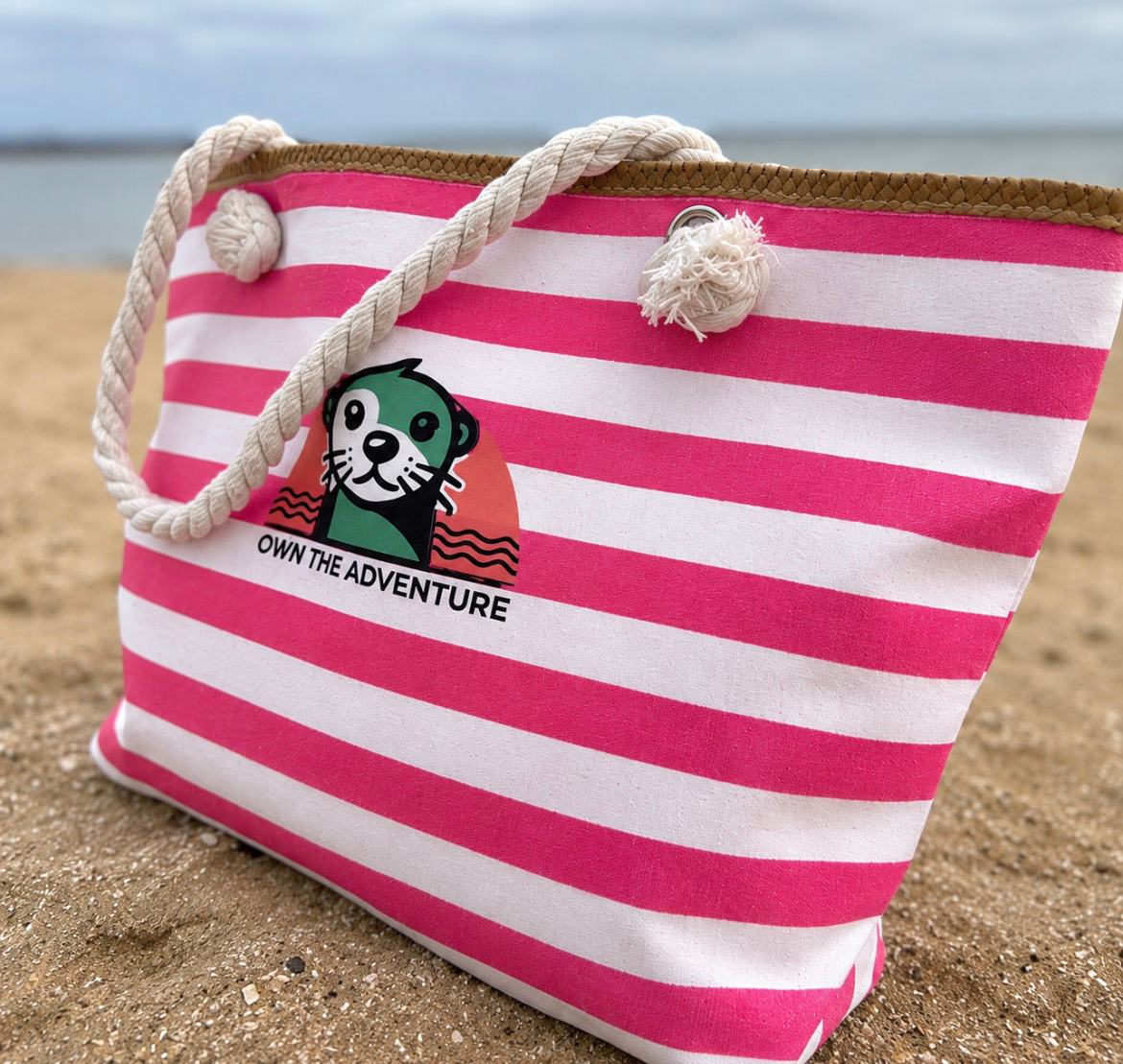 Own The Adventure Beach Tote Bag - Pink — product image 1