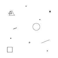 Various Shape Pattern White