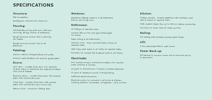 Park Side Specification