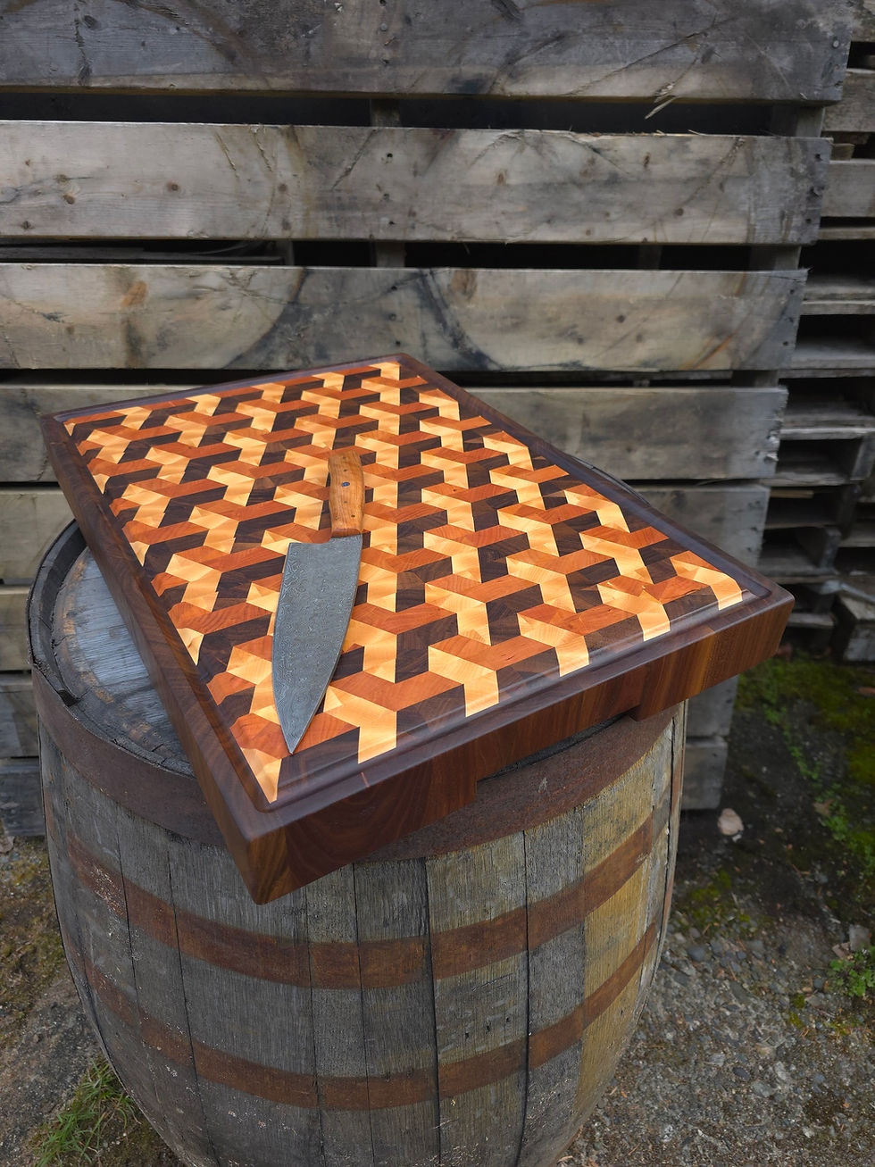 Thumbnail: Goyard w/ Walnut Border - CUSTOM ORDER