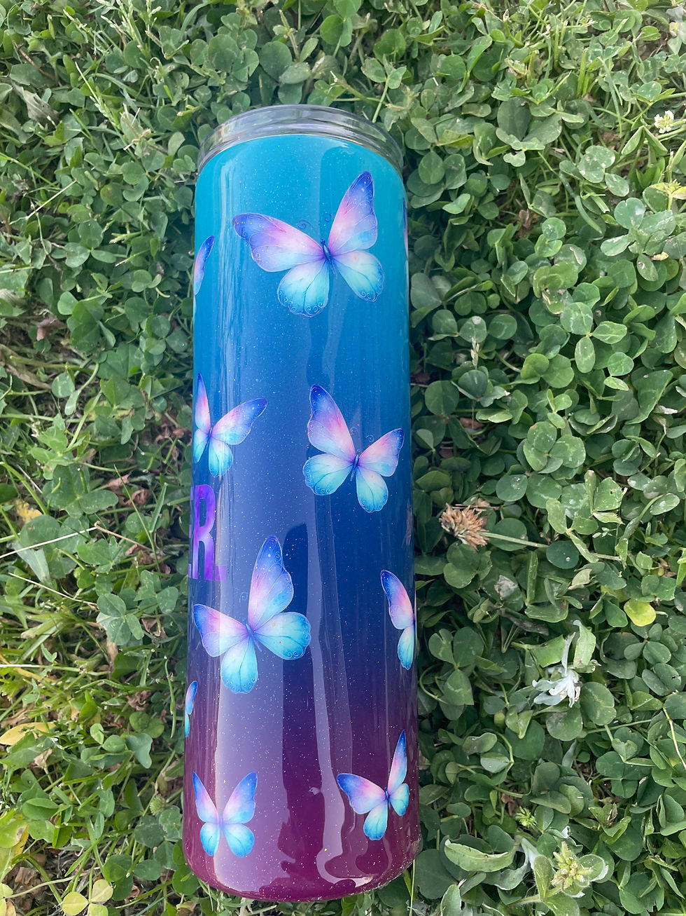 Thumbnail: 30oz Skinny - YOU MATTER Butterflies