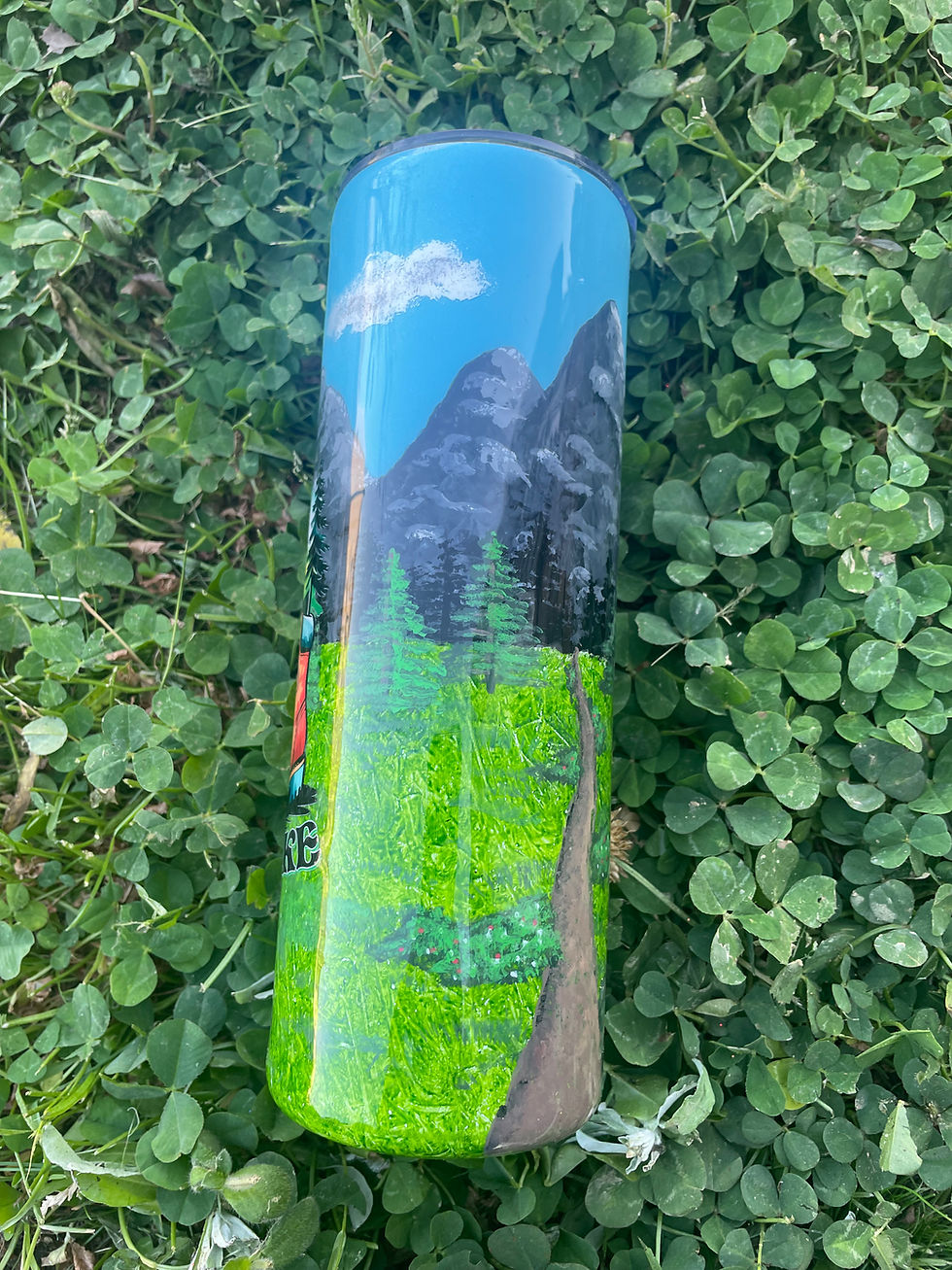 Thumbnail: 20oz Skinny - Take a Hike Hand Painted