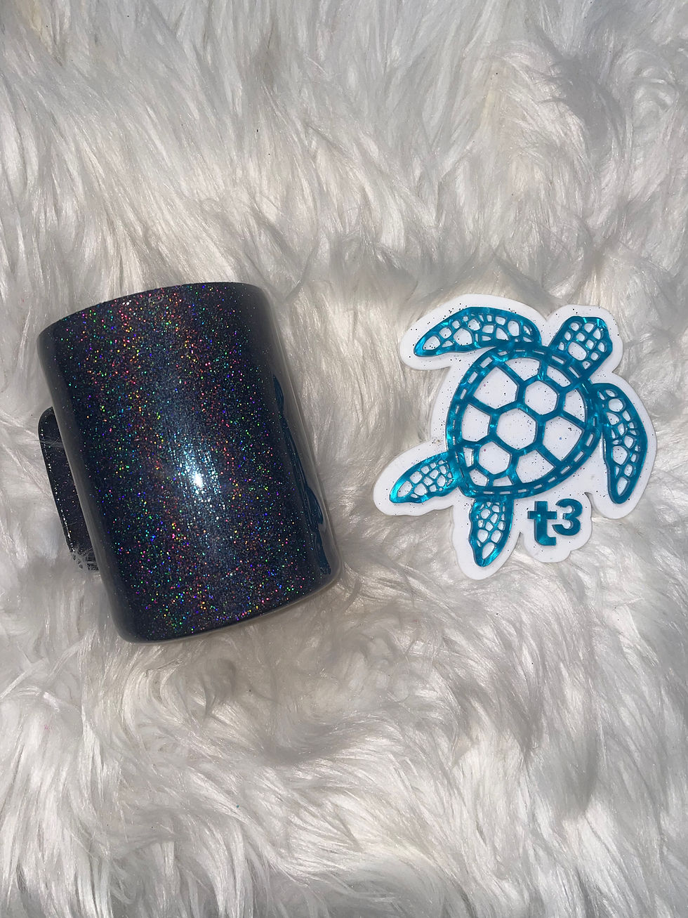 Thumbnail: 10oz  Coffee  -   Black Glitter 