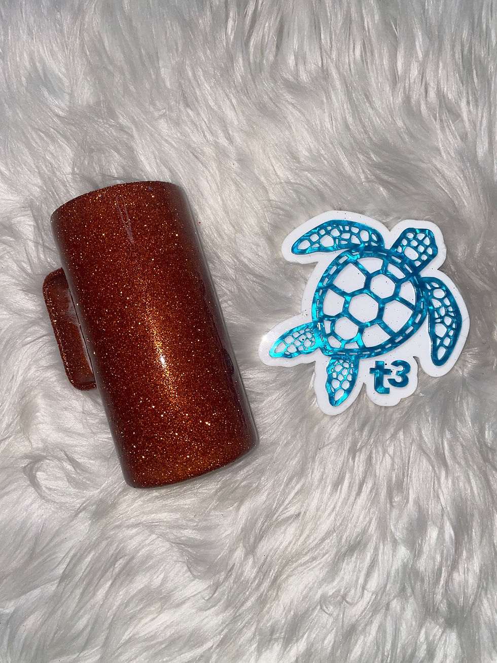 Thumbnail: 16oz  Hoggle -  Copper Glitter 