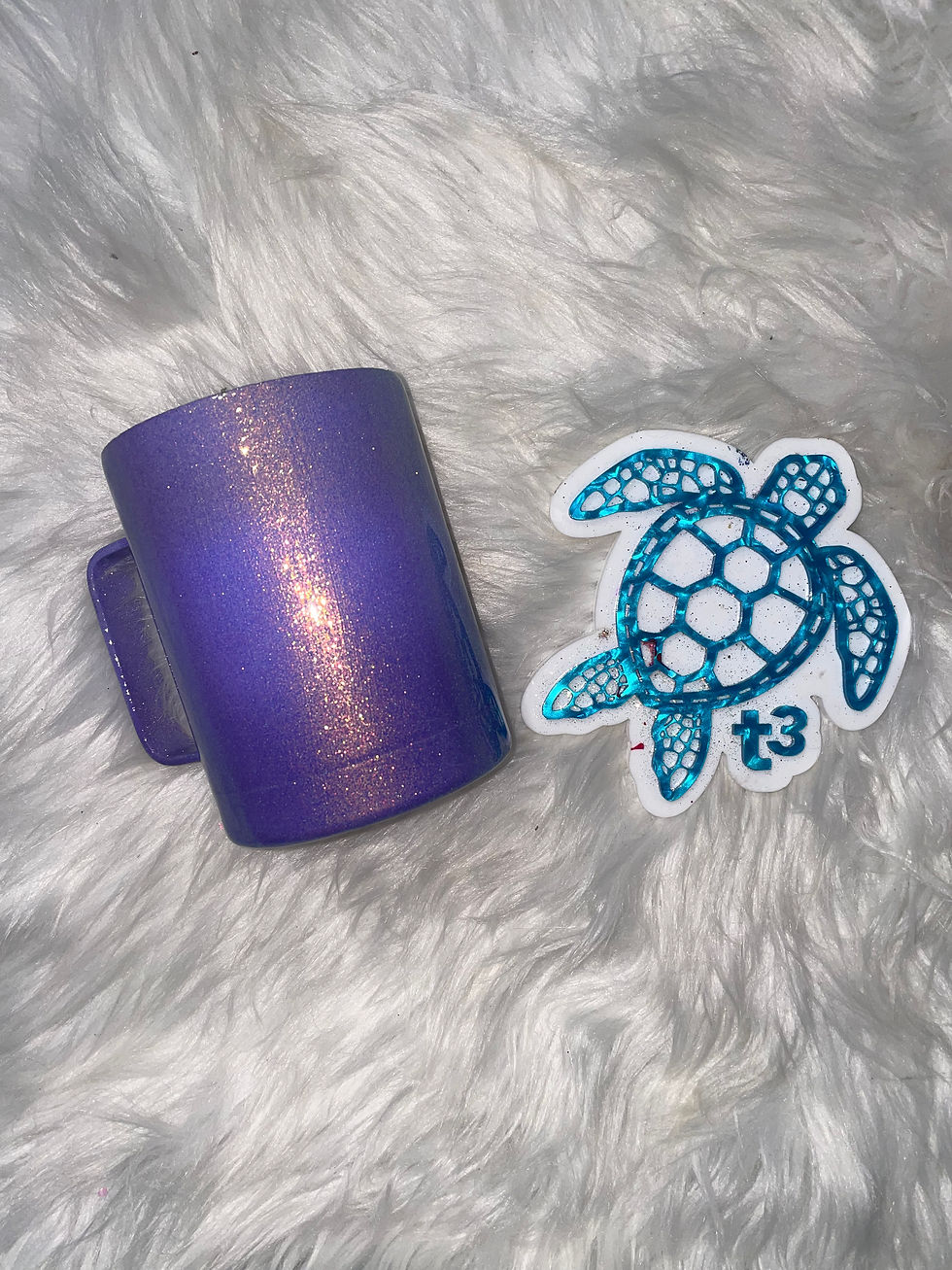 Thumbnail: 10oz  Coffee  - Purple Ombré Burnish