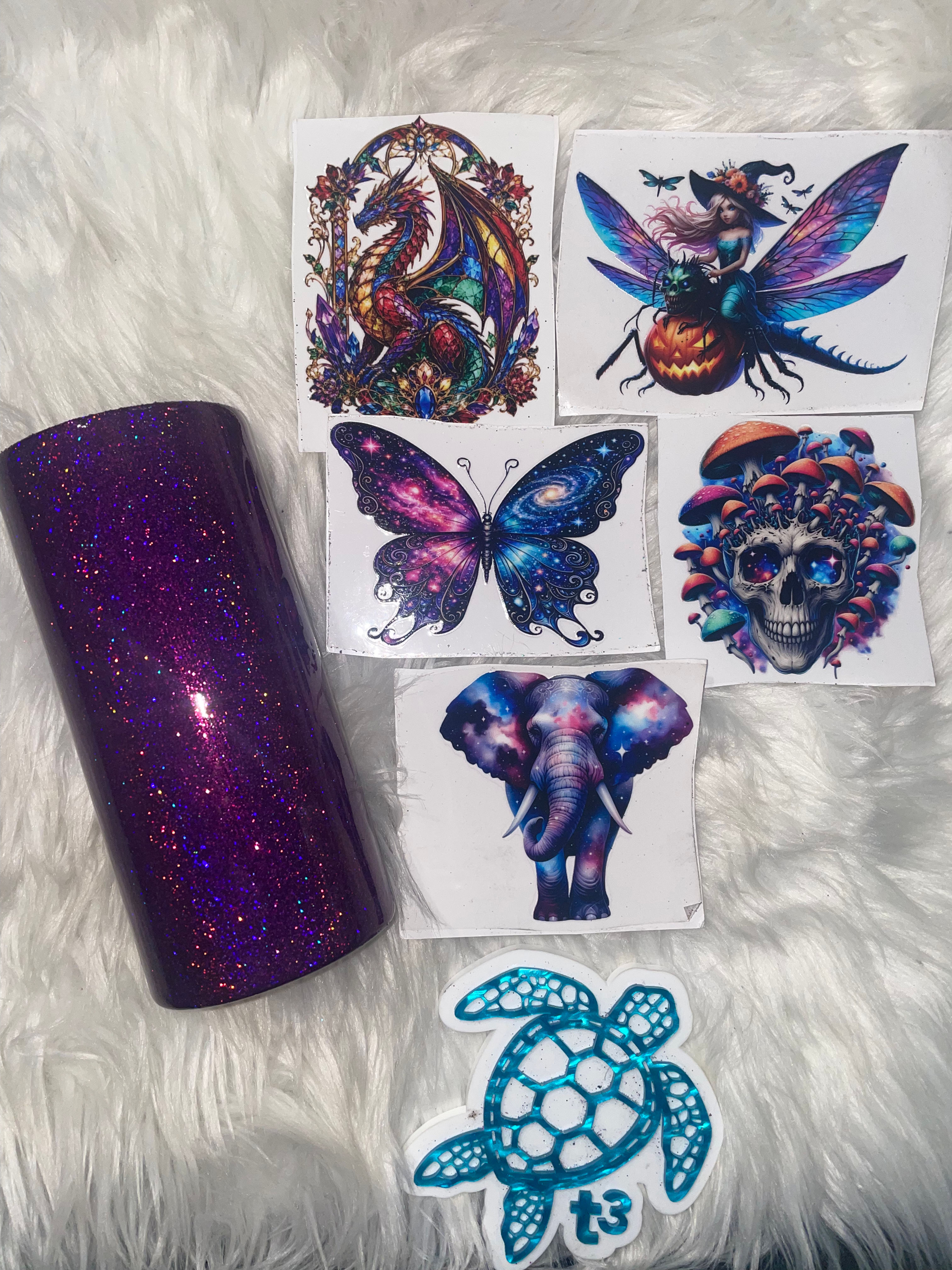 22oz Thick Boy - Purple Holo  Burnish 
