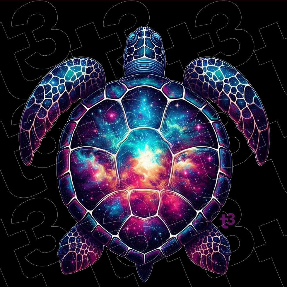 Thumbnail: Galaxy Turtle Tie Dye - T3 T-Shirts