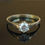 Miniatura: Certified .57 Ct Diamond 14K Gold Engagement Ring Sz 6.5