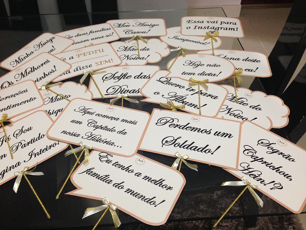Miniatura: Plaquinhas para casamento