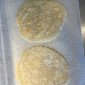We like to do some adult size crusts and some kid-sized ones for our littles.