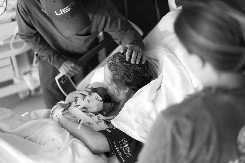 family picture after baby's birth