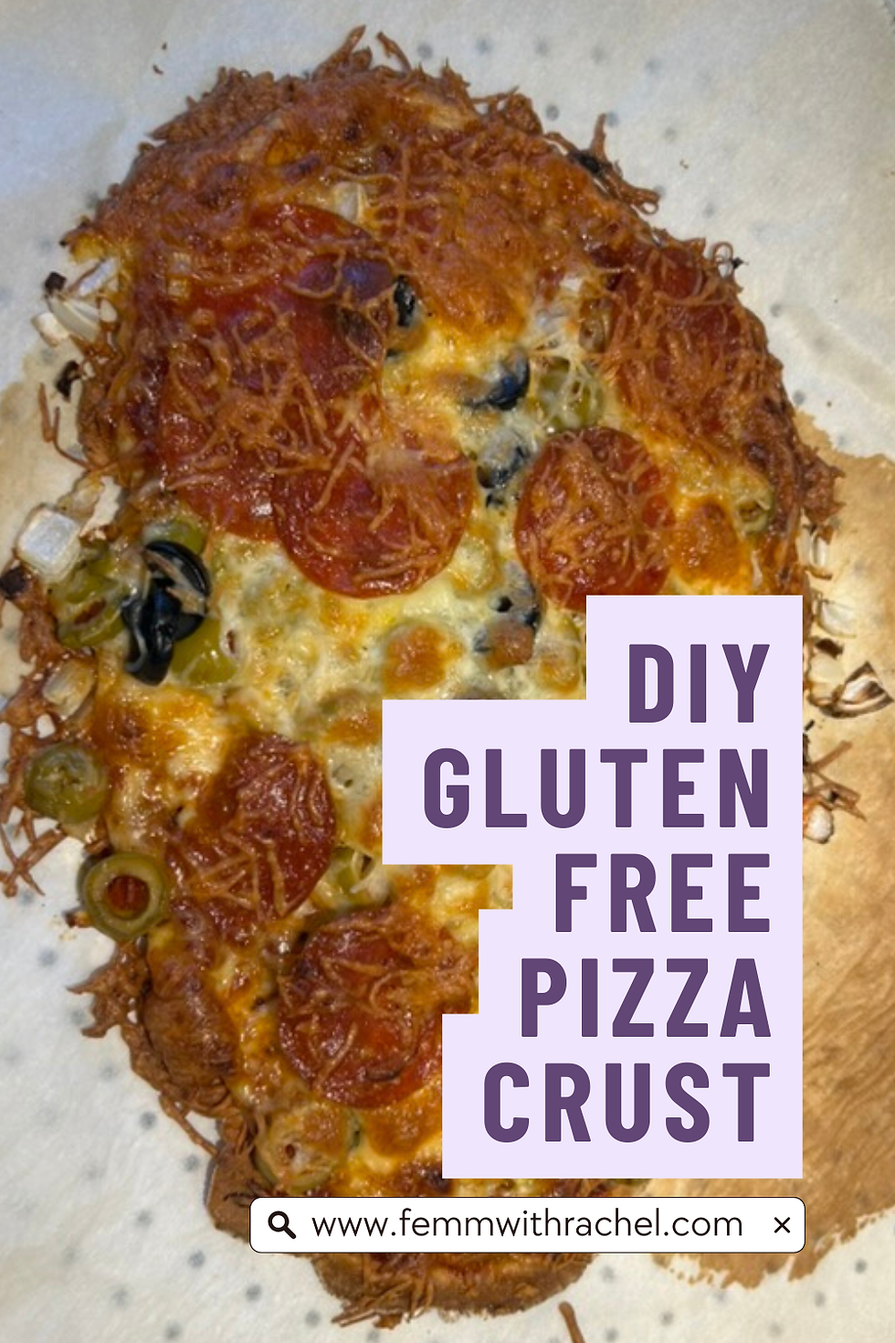 Pinterest graphic of pizza