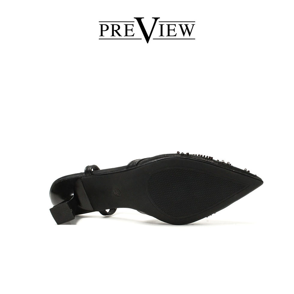 Thumbnail: Preview Shaira Mesh and PU Leather Pumps for Women